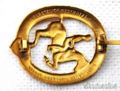 Distintivo d'epoca nazista “DEUTSCHES REITERABZEICHEN” di 1^ classe in grado “ORO
