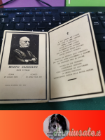 Santino originale del 1947 anniversario biennio morte Benito Mussolini-