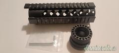 Quad rail handguard 7 pollici per AR15