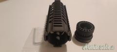 Quad rail handguard 7 pollici per AR15