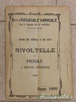 RARO OPUSCOLO  VENDITA ARMI 1909