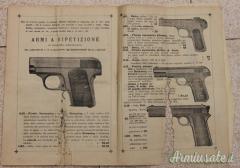 RARO OPUSCOLO  VENDITA ARMI 1909