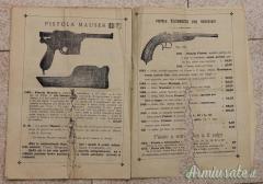 RARO OPUSCOLO  VENDITA ARMI 1909