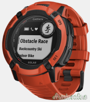 Orologio Smartwatch Garmin GARMIN INSTINCT 2X SOLAR FLAME RED