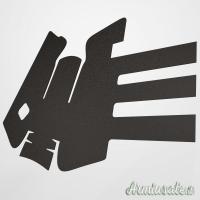 Glock Gen3 Impugnatura Adesiva Granulata per Mod. 17, 22, 24, 31, 34, 35, 37, 47