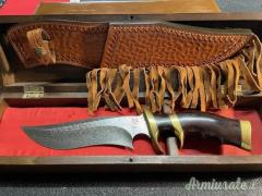 BUCK CUSTOM KNIVES 904 SUB-HILT DAMASCUS
