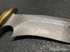 BUCK CUSTOM KNIVES 904 SUB-HILT DAMASCUS