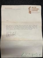 BUCK CUSTOM KNIVES 904 SUB-HILT DAMASCUS