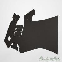 Glock Gen5 Impugnatura Adesiva Granulata per Mod. 19X, 17, 17 MOS, 22, 24, 31, 34, 35, 37, 45