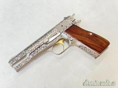 BROWNING HIGH POWER RENAISSANCE SILVER JMB CUSTOM
