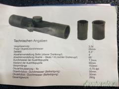 ZF 4 PER G43/K43 MAUSER K 98 CON ATTACCO