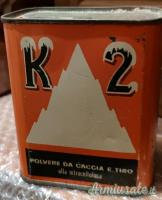 Scatole vintage vuote per polvere da sparo DN e K2