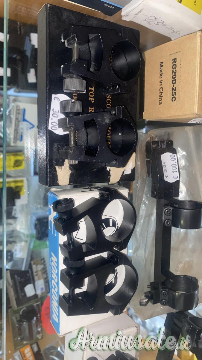 ANELLI PER OTTICHE DA FUCILE-CARABINA-PISTOLA ANELLI PER OTTICHE DA FUCILE-CARABINA-PISTOLA