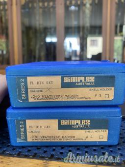 KIT DIES PER CARABINA MARCA SIMPLEX (NUOVI)