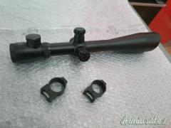 Ottica NCSTAR 10-40x50 ed anelli Warne Maxima 30 mm in acciaio