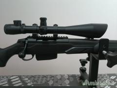 Ottica NCSTAR 10-40x50 ed anelli Warne Maxima 30 mm in acciaio