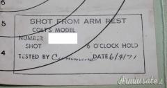 Prove Tiro Revolver/Pistola  Colt Anni 67---71