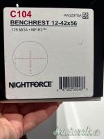 Cannocchiale NIGHTFORCE BENCHREST 12-42x56 125 moa np-r2