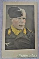 Fotografia originale epoca nazista con primo piano di un militare tedesco “FALLSCHIRMJÄGER”