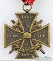 Croce austriaca d'epoca nazista cosiddetta “Österreich Ehrenkreuz - für Heimat und Volk 1939-1945”