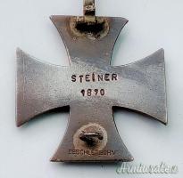 Croce di ferro tedesca modello 1870 di 1^ classe in “falso d’autore” cd. “falso Deschler & Sohn”