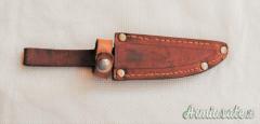 Coltello con impugnatura in corno di cervo realizzato da artigiani tedeschi di Solingen anni '50-'60