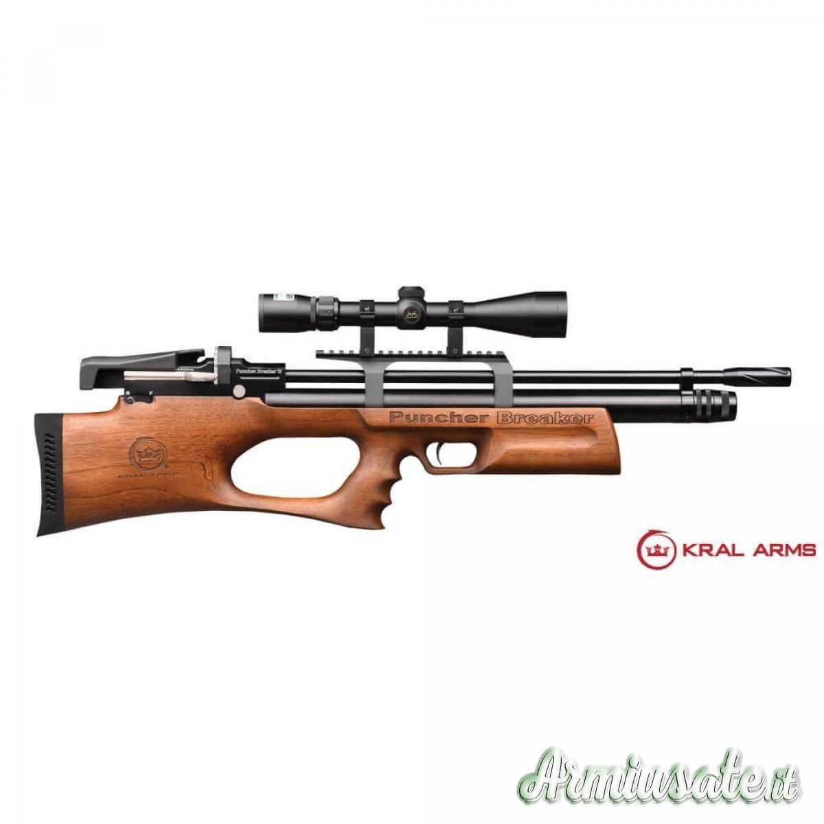CARABINA KRAL ARMS PUNCHER BREAKER WOOD 4.5/.177 CARABINA KRAL ARMS PUNCHER BREAKER WOOD 4.5/.177