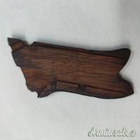 Guancetta originale in legno per pistola P08