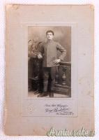 Fotografia che ritrae in un bel primo piano un Ufficiale del Regio Esercito Italiano (ITALIA WW1)