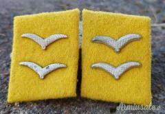 Coppia mostrine d’epoca nazista di un “Gefreiter” del “FALLSCHIRMJÄGER-REGIMENT 3” (WW2)