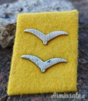 Coppia mostrine d’epoca nazista di un “Gefreiter” del “FALLSCHIRMJÄGER-REGIMENT 3” (WW2)