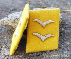 Coppia mostrine d’epoca nazista di un “Gefreiter” del “FALLSCHIRMJÄGER-REGIMENT 3” (WW2)