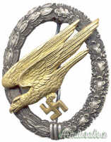 Coppia mostrine d’epoca nazista di un “Gefreiter” del “FALLSCHIRMJÄGER-REGIMENT 3” (WW2)