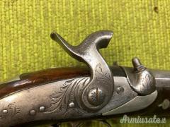 Pistola avancarica Deringer, arma antica, mm 11