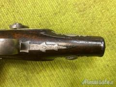 Pistola avancarica Deringer, arma antica, mm 11