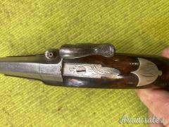 Pistola avancarica Deringer, arma antica, mm 11