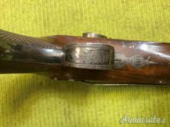 Coppia di pistole avancarica Rigby, 1850, armi antiche, mm 17