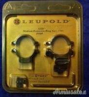 ANELLI MEDI LEUPOLD 49909 DIAMETRO 1 POLLICE, NUOVI.  SOLO TEL. NO MAIL