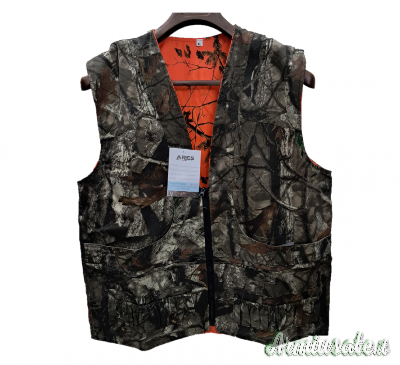GILET DA CACCIA CON CARTUCCERA REVERSIBILE GILET DA CACCIA CON CARTUCCERA REVERSIBILE