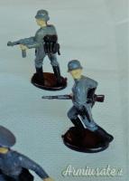 Manipolo di 11 soldatini tedeschi del “WEHRMACHT” della serie “Atlantic” in scala 1:32 anni '70