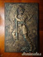 Targa in bronzo Fascismo
