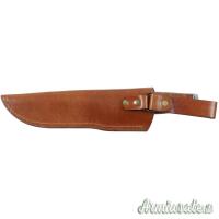 Coltello con manico in cuoio, fodero