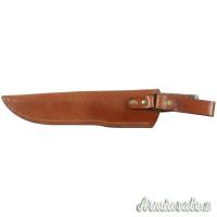 Coltello con manico in cuoio, fodero
