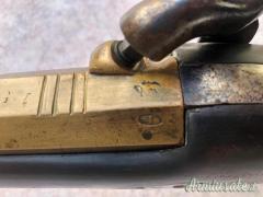 Fucile Trombone avancarica luminello Marina Belga canna in ottone con marchi ben visibili