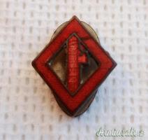 Lotto epoca fascista con pugnale da parata modello 1937 per Console MVSN e distintivo Squadrista