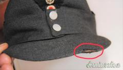 Berretto tedesco cosiddetto “DRILLICHFELDMÜTZE” modello 1943 di 2’ tipo (GERMANIA WW2)