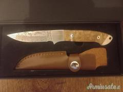 Coltello parforce damascato