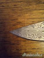Coltello parforce damascato
