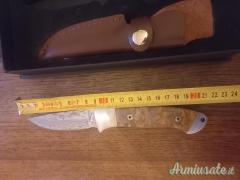 Coltello parforce damascato