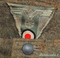 Berretto tedesco epoca nazista Einheitsfeldmütze M.43 Heer für Mannschaften der Jägertruppe 2’ tipo